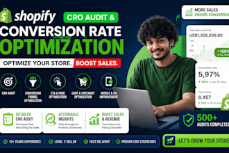 do shopify cro audit and conversion rate optimization to boost sales