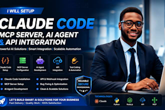 setup claude code, mcp server, ai agent and api integration, claude code