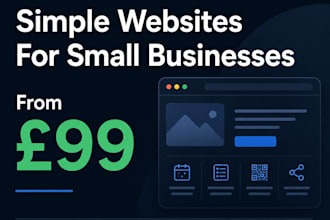 design a wix website or landing page for your small business