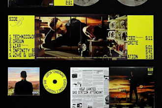 design creative music album cover art or music song artwork