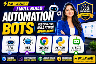 build rpa automation bots using uipath, power automate, n8n bots and desktop web
