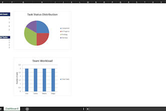 organize team tasks with an automated excel system