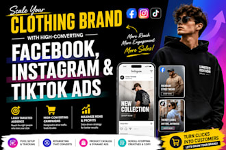 create facebook ads for clothing brand, fashion ads, clothing store ads