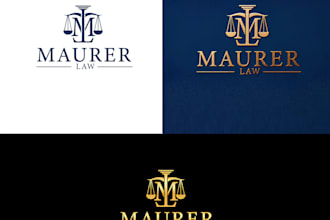 make luxury attorney, law firm, legal and justice logo design