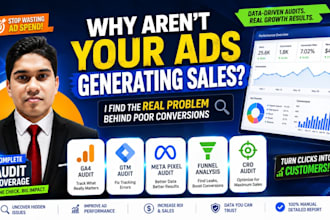 analyze why your ads are not converting with ga4, cro and tracking audit