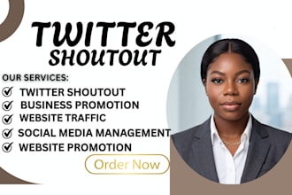 do viral twitter shoutout, website link promotion to USA UK  audience
