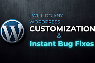 fix, debug and customize your wordpress website