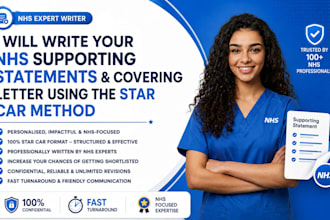write your nhs supporting statement, CV, cover letter using the star car method