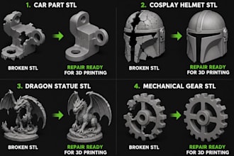 do stl file repair fix edit obj file custom 3d file modification mesh repair stl