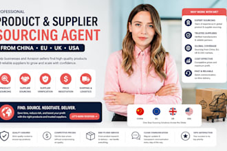do product sourcing and supplier sourcing from china, USA, UK and eu