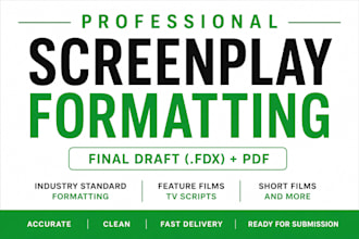 convert and format your script to final draft