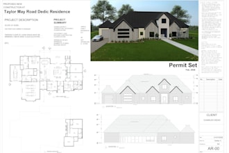 draft architectural, structural and mep city permit construction drawings