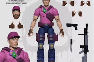 sculpt custom action figure and toy prototype for manufacturing