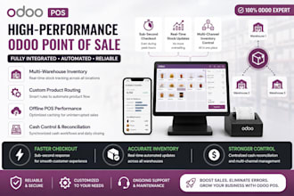 implement, customize, and deploy  odoo erp solutions