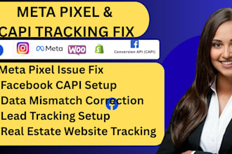 repair pixel tracking issues conversion api setup data mismatch real estate site