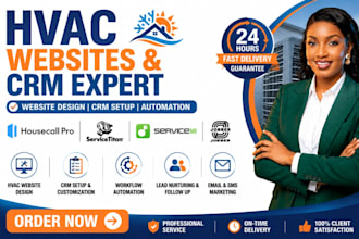 build and setup hvac websites housecall pro servicetitan hvac crm automation