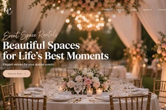 build squarespace studio rental website event space rental website banquet site