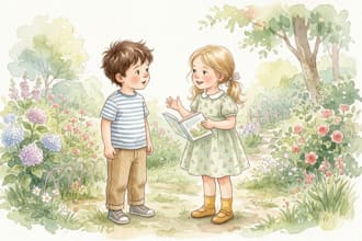 childrens storybook illustrations, watercolor illustrations  family portraits