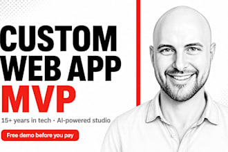 build a custom ai powered web app mvp with backend and dashboard