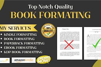 do book formatting paperback formatting ebook formatting
