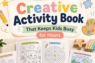 design kids learning activities design, worksheets, and educational book