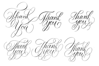 create custom cursive calligraphy and hand lettering