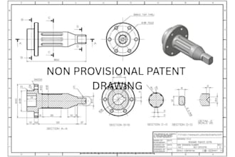 draw non provisional utility patent and line drawing as per uspto