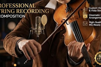 professional music transcription into sheet music, notation, or midi