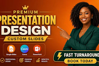 design investor pitch deck presentation for your business