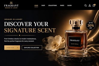 build perfume shopify store perfume website perfume store perfume shopify store
