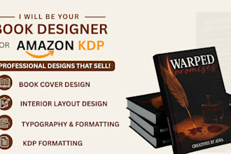 do book cover design, amazon kdp, book formatting