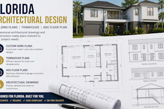 design florida architectural drawings building plans townhouse or adu floor plan