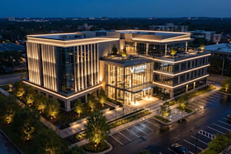design realistic 3d interior and exterior lighting, dialux evo office plan