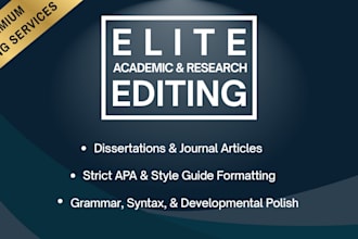 copy edit and proofread your apa thesis or dissertation