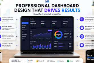 build and design redash, domo,  klipfolio, geckoboard, cyfe