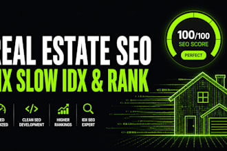 code technical SEO for real estate to fix idx speed and rank listings