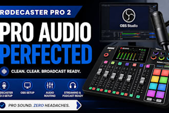 setup rodecaster pro 2 with obs for clean streaming audio