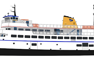 create a print ready vector illustration of your favorite ship or boat