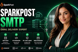 setup sparkpost SMTP sparkpost email delivery sparkpost API