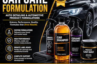 develop custom car care and auto detailing product formulations