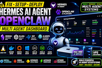 fix setup hermes ai agent openclaw multi agent dashboard obsidian vps mac mini