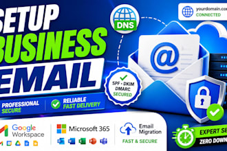 setup google workspace, microsoft 365 and business email