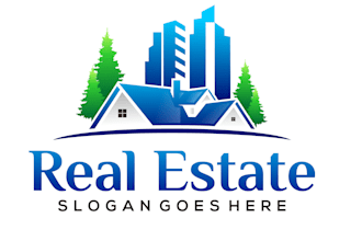 design a luxury real estate logo for agencies and brokers