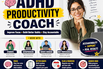 be your adhd coach virtual assistant and life coach