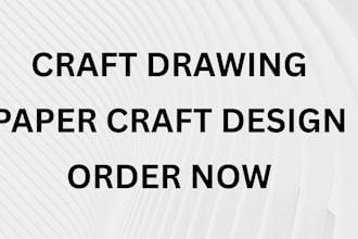 do papper craft drawing with craft wall