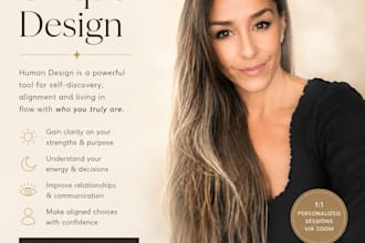 help you feel aligned with a personalized human design session
