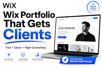 build a modern wix portfolio for photographers and artists, brand website