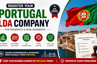 register your portugal lda company for residents and non residents