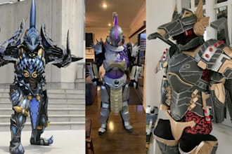 3d cosplay creation wearable armor pepakura 3d printable cosplay props eva foam