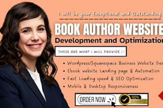 design author website, ebook website, book author website, ebook landing page